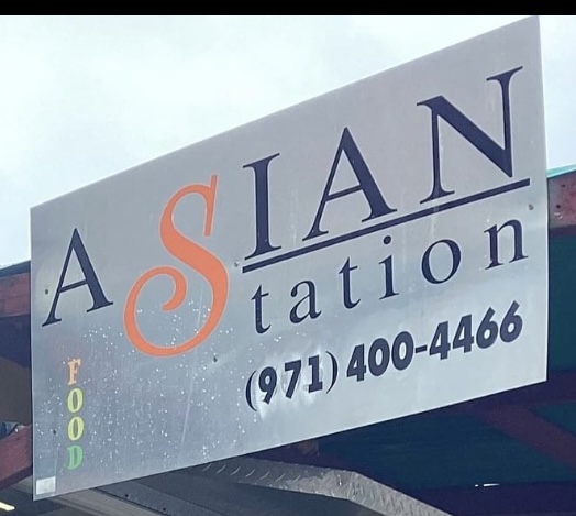 Asian Food Station sign